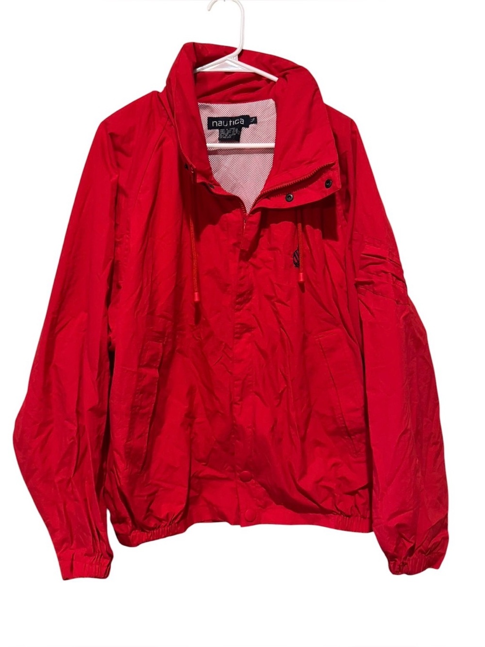 Nautica‎ Vibrant Red Packable Windbreaker
